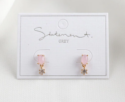 Ruby Earrings-Gold