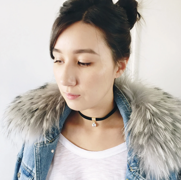 Grand Swarovski Choker-Black