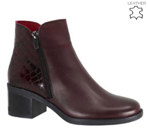 Francine-01 Leather-Bordo