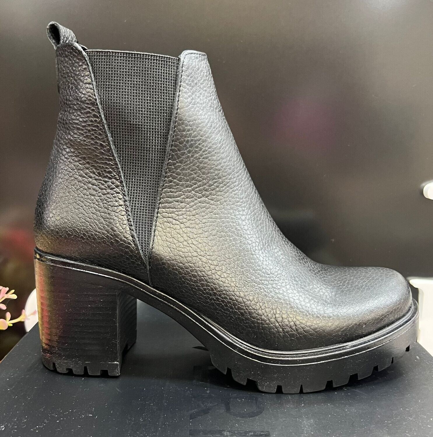 Bristol-01 Leather Boot-Black