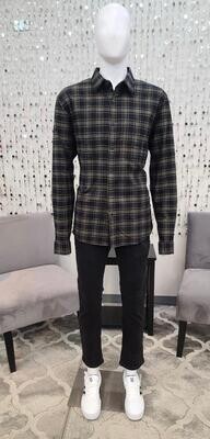 CF2404J7 LS Flannel Utility Shirt-Olive