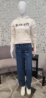 Erika Wide Leg Denim-Bleached Blue