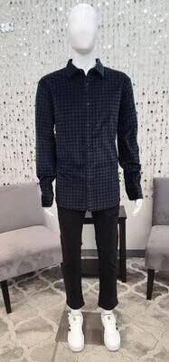 CF2403V7 Warwick Checked Velour-Malachite