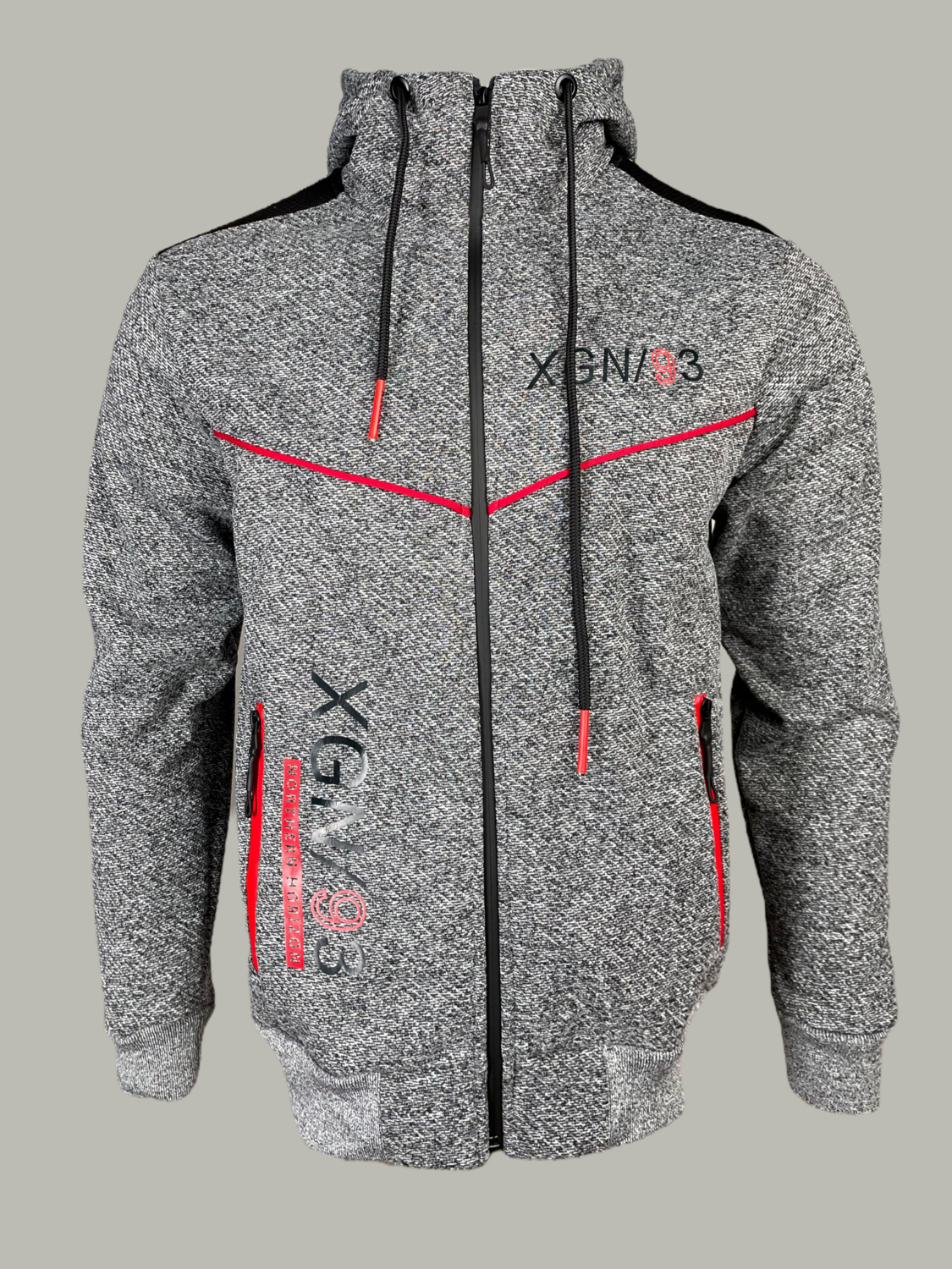 MS100-416 Oxygen High Neck Hoody-Charcoal