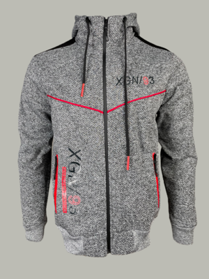 MS100-416 Oxygen High Neck Hoody-Charcoal