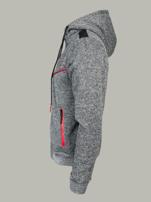 MS100-416 Oxygen High Neck Hoody-Charcoal