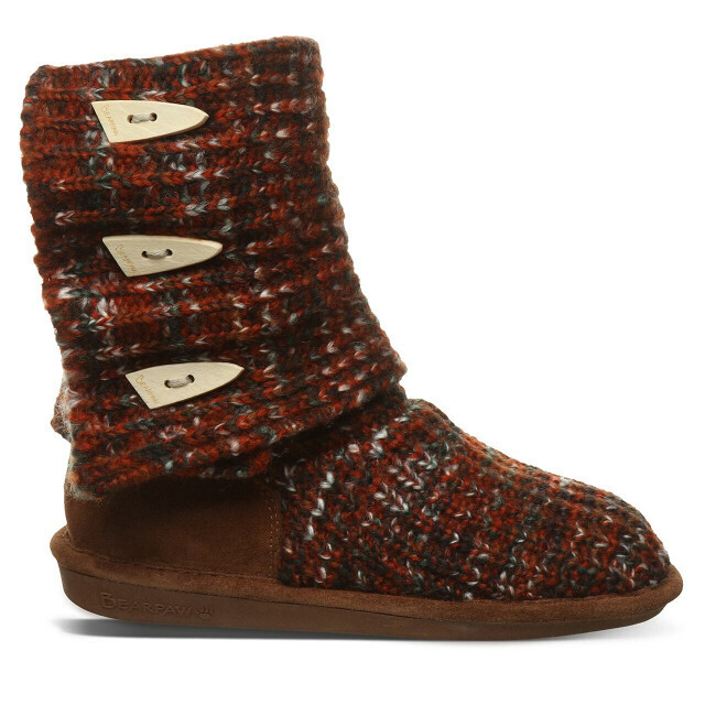 Knit Tall Bearpaw- Russet