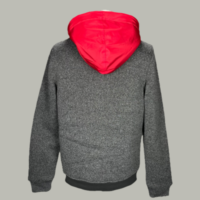 MS100-438 Hooded Jacket-Blk/Red