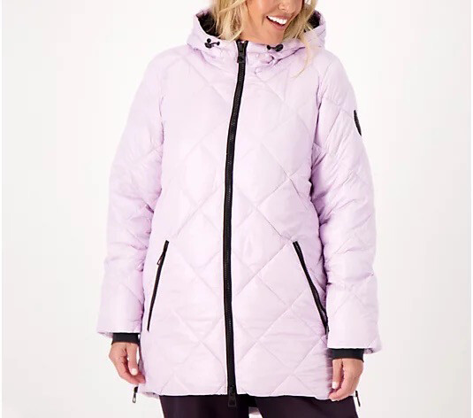 5273RK Diamond Quilting Jacket-Orchid Bloom