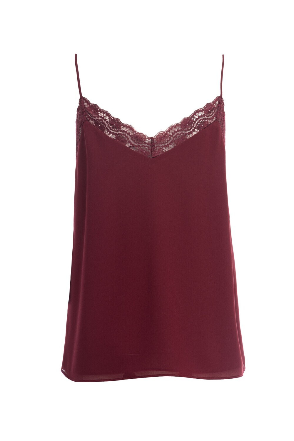 Lace Cami-Burgundy