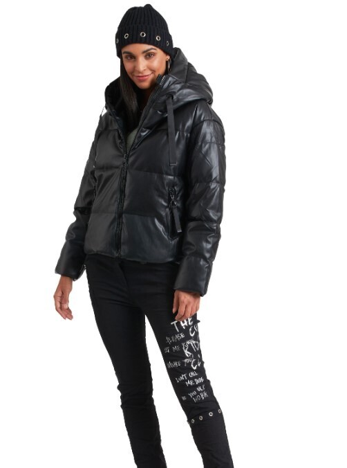 Carre Noir Woven Jacket-Black