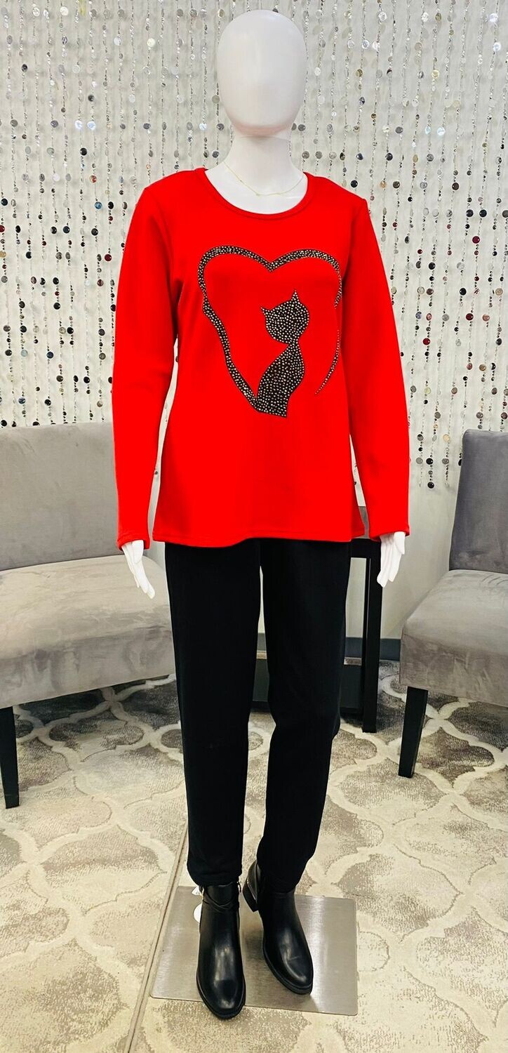 KR2205 Tunic-Red