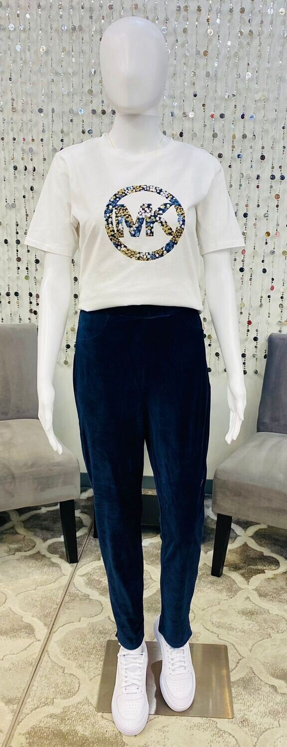 W100-LG Cordroy Pullon Pant-Navy
