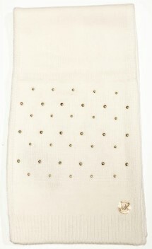 539297 MK Dome Stud Scarf-Cream