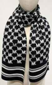 539329 MK Lattice Scarf-Black
