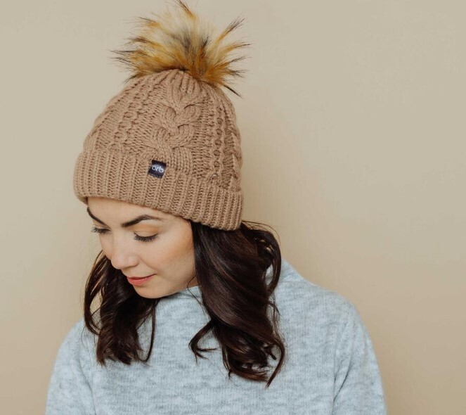Orb  1454 Marshmallow Beanie-Camel