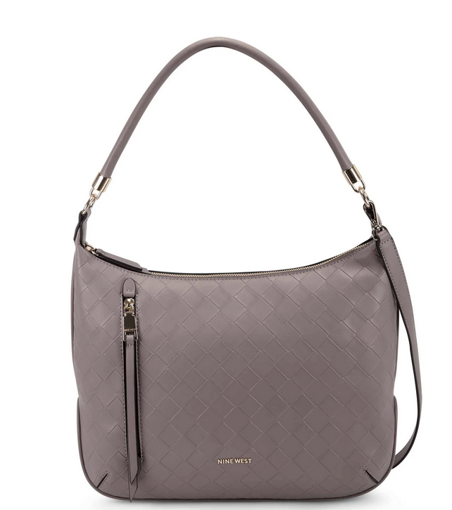 Calla Hobo Weave-Grey Stone
