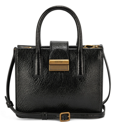 Kathy Mini Tote- Croc Black