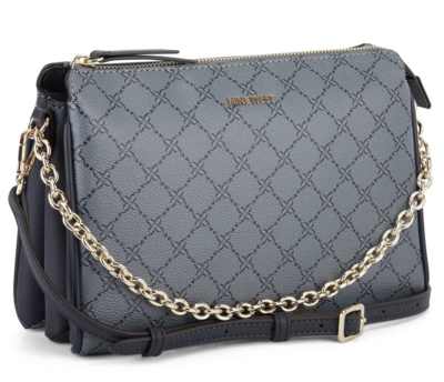 Irina Crossbody-Navy Logo