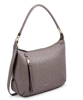 Calla Hobo Weave-Grey Stone