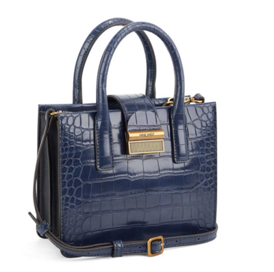 Kathy Mini Tote- Croc Navy