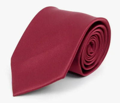 Satin Ties-Burgundy