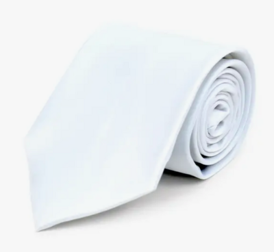 Satin Ties-White