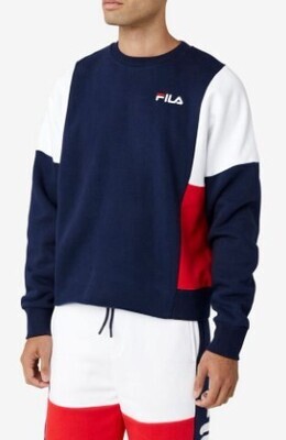 LM037792 Alwyn Crew-Red/Wht/Navy