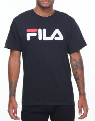 LM153RW5 FILA Printed Tee-Blk/Wht/Red