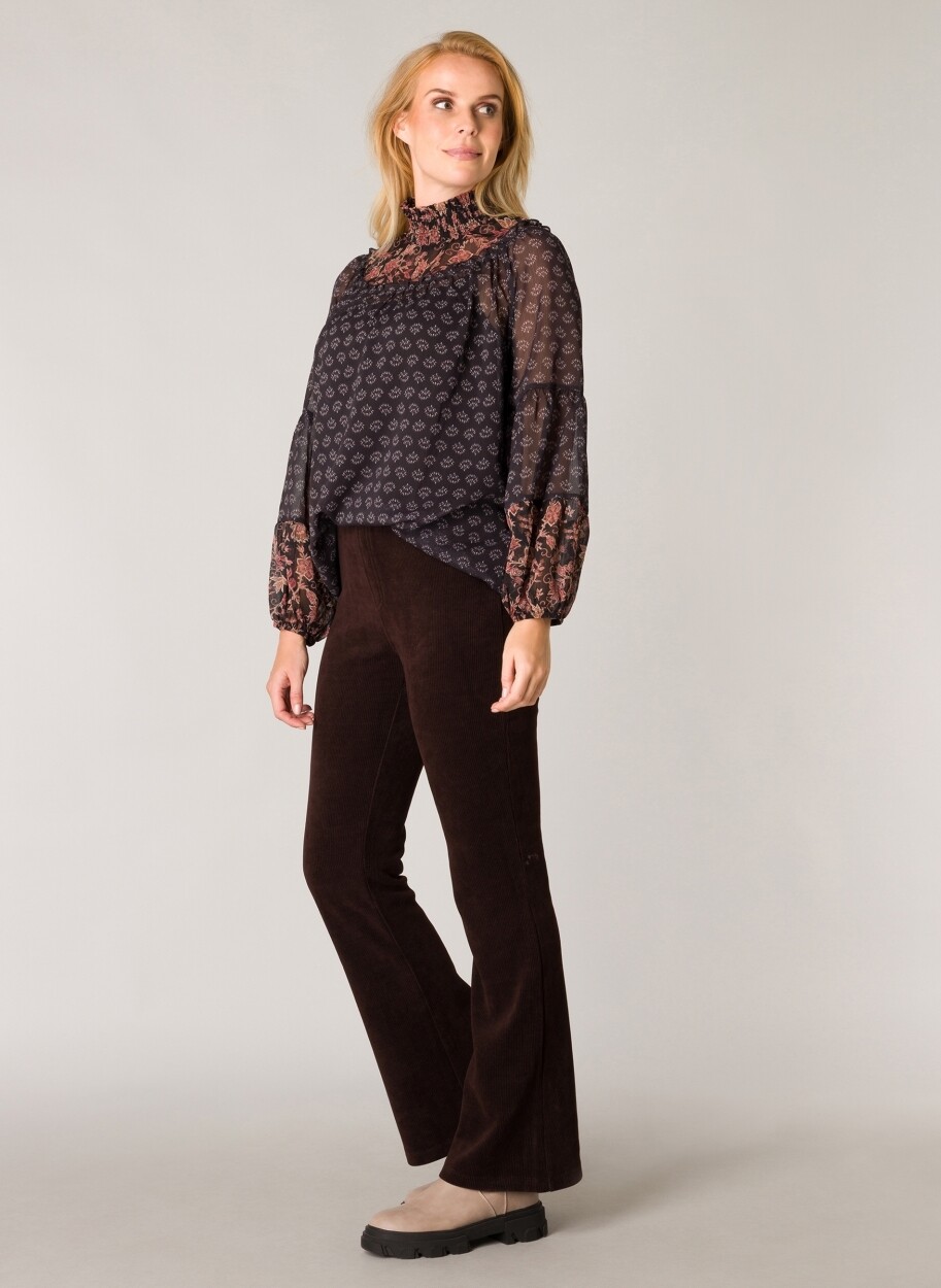 Yallie Corduroy Pant-Coffee Brown