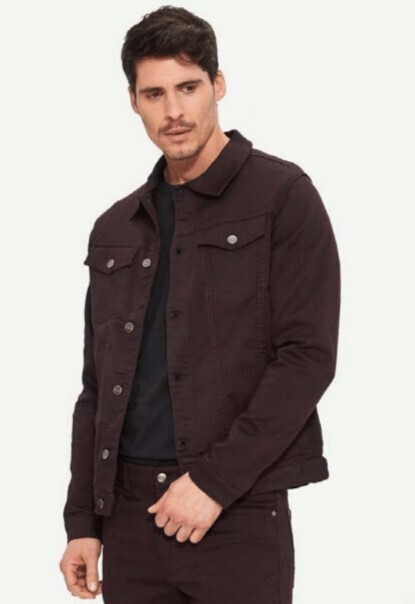Bill Jean Jacket-Dark Brown