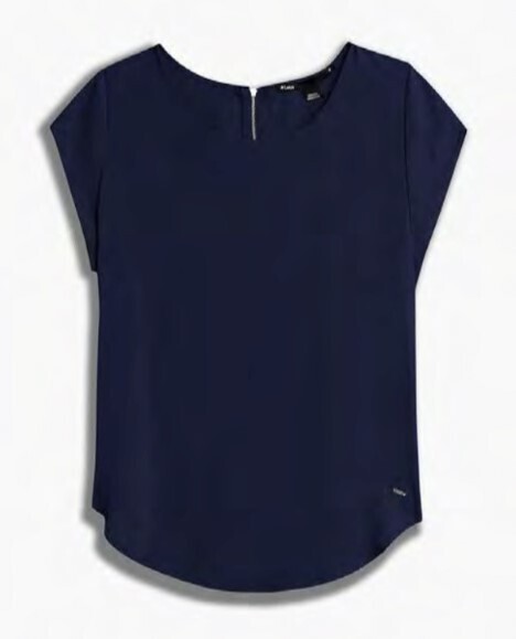 Taylor Back Zip Top-Midnight