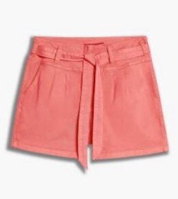 Alyssa High Waist Shorts-Faded Coral