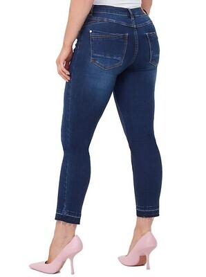 Amy High Waist Straight Leg-Dark Wash