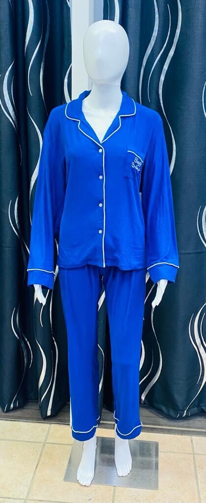 Ladies Pj Set-Navy