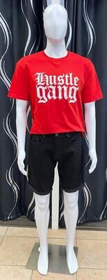 Luke Denim Shorts-Black