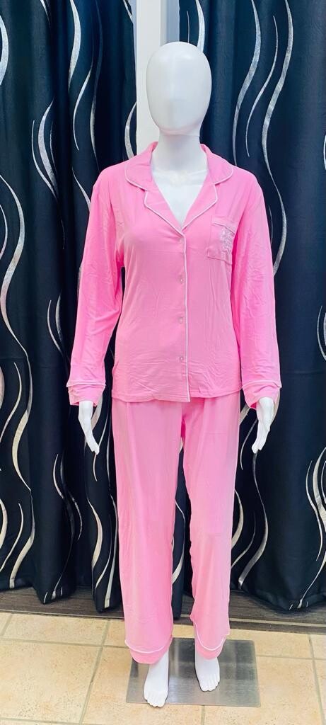 Ladies Pj Set-Pink