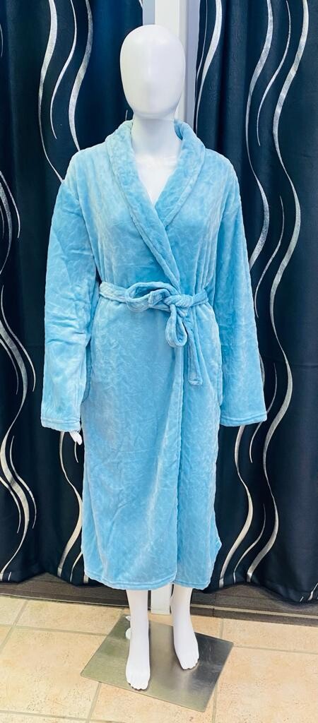 J8900 Ladies Snowy Dreams Robe-Cool Water