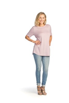 PT-14010 Short Sleeve Bamboo Top-Lilac