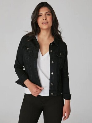 Gabriella Denim Jacket-Black