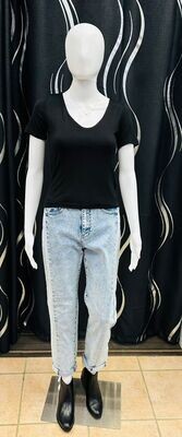 WMB1887 Double layered Tee-Black