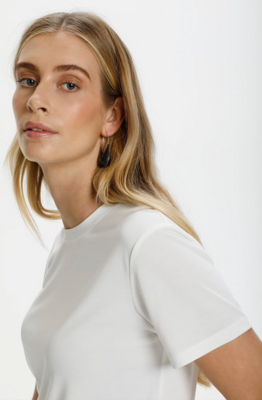 Columbine Crew-Neck Tee-White