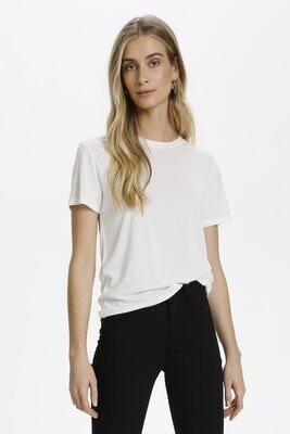 Columbine Crew-Neck Tee-White