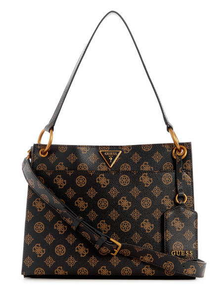 PB874106 Basilea Girlfriend Satchel-Mocha Logo