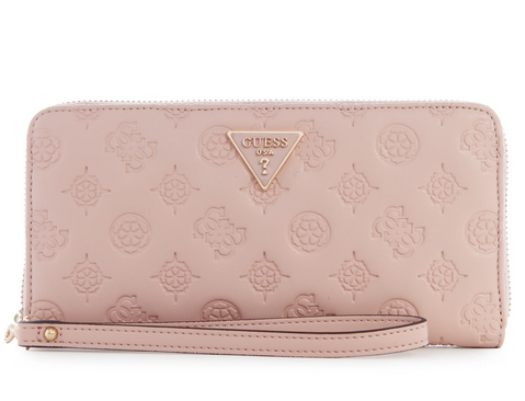 PD868946 Large Zip Around Wristlet-Pale Rose