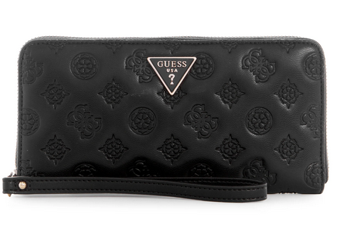 PD868946 Large Zip Around Wristlet-Black