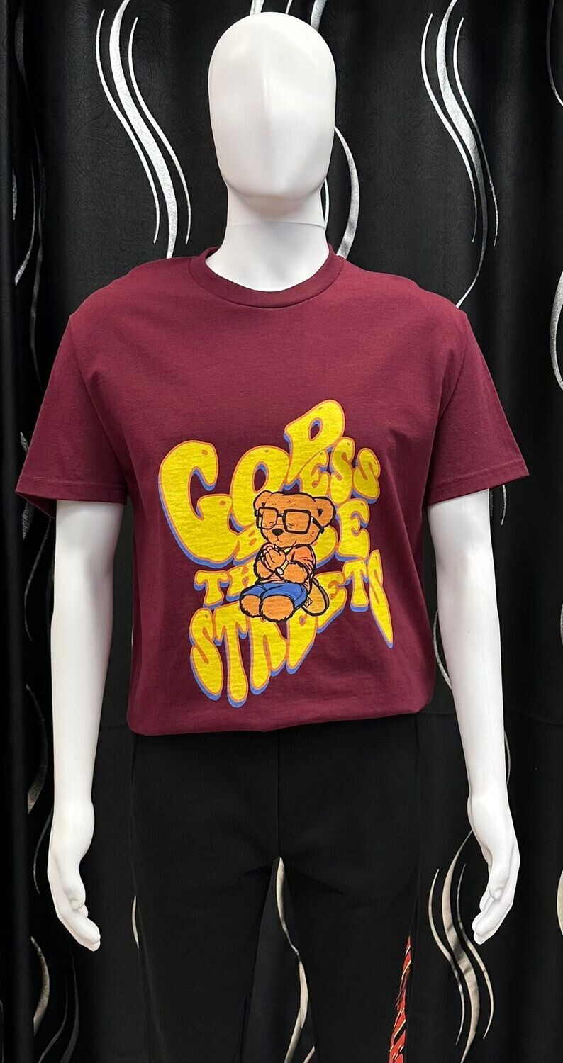 HG2310709 Blessed Streets Tee-Burgundy