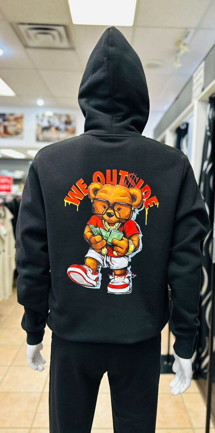 HG2310102 Zip Hoodie We Outside-Black