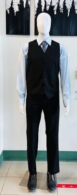 Paulo Sarto Men&#39;s Dress Vest-Black