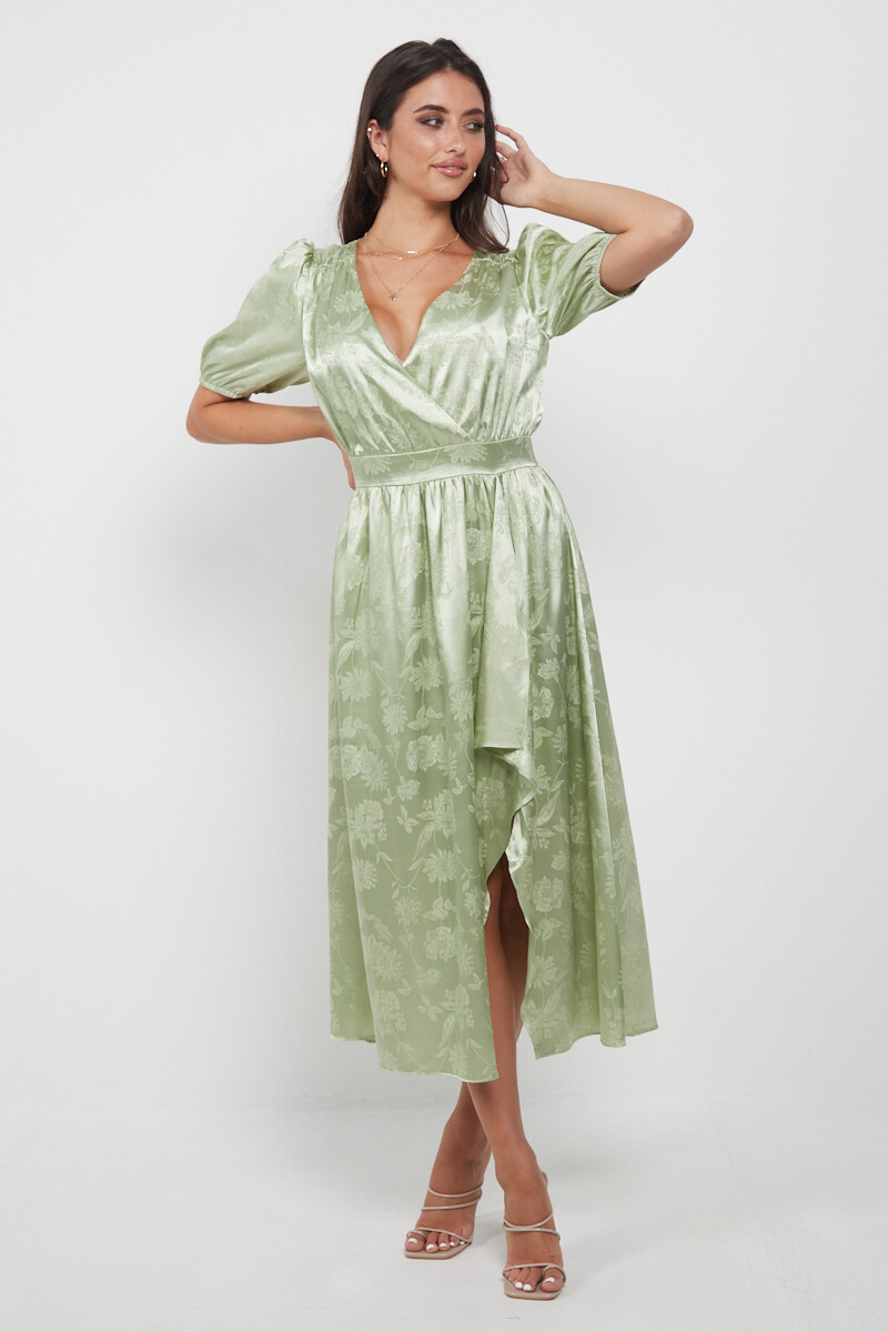 C029169 Belle Dress-Green